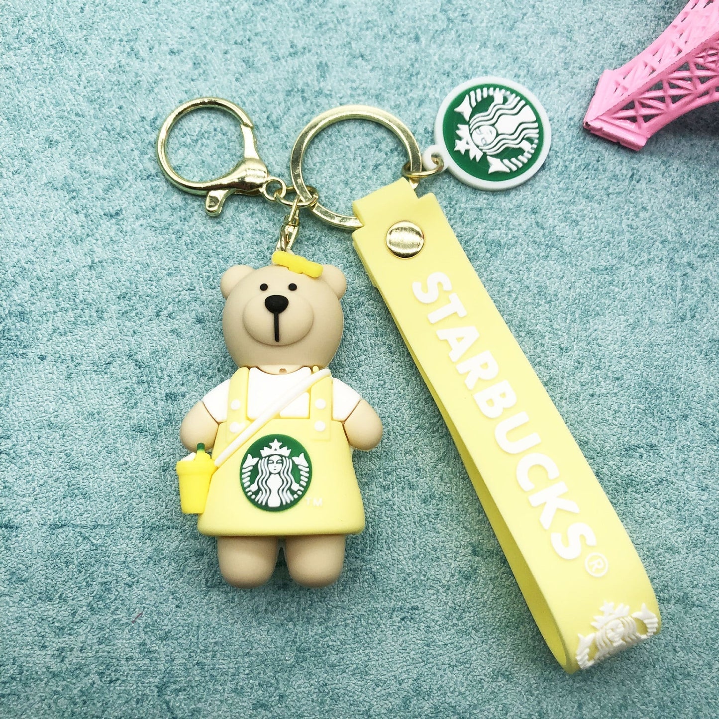 Keychains PVC Hardware Cute Cartoon Bear (M) Minimo de compra 2 LiangQ001