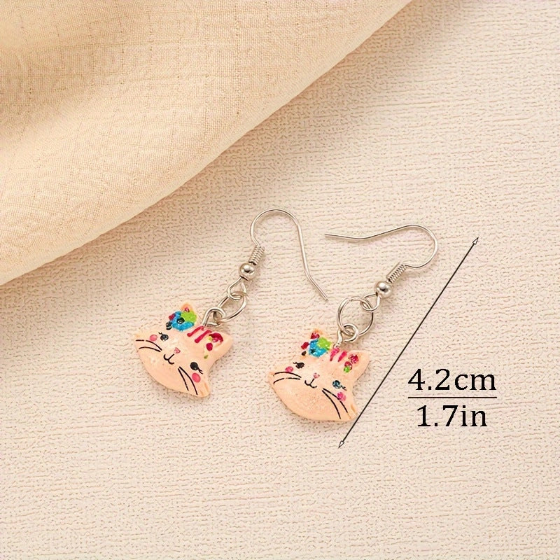 Alloy Jelly Bear Earrings MIC-JiaY014