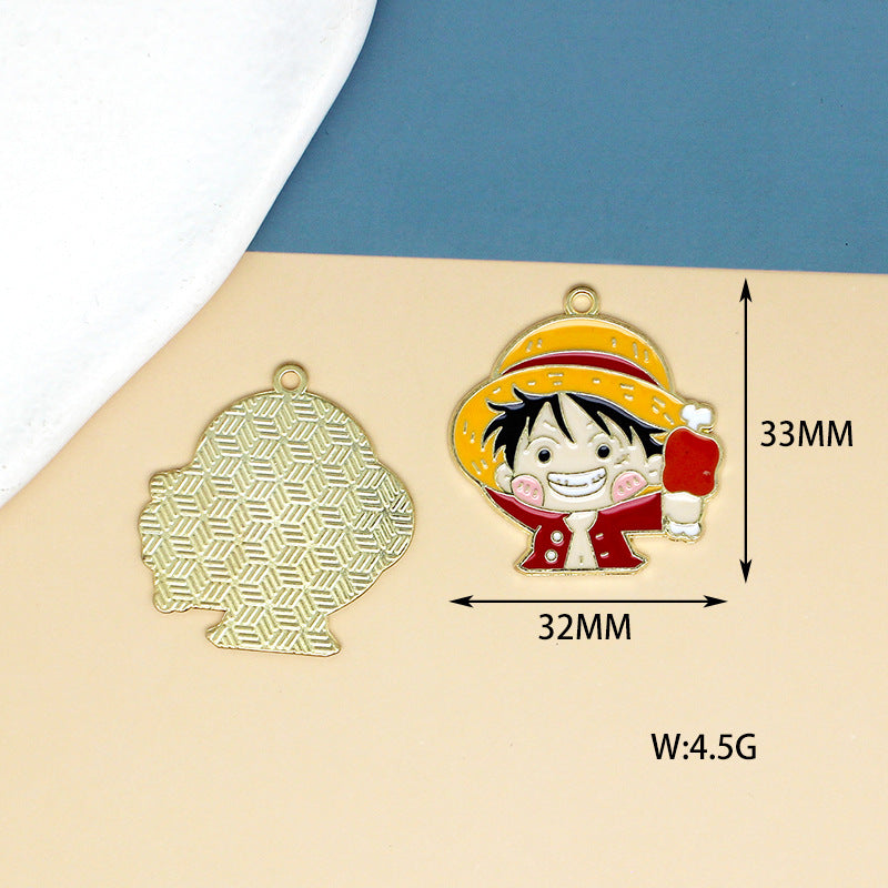 Alloy cartoon anime One Piece pendant (Minimo de Compra 10) MIC-JingX006