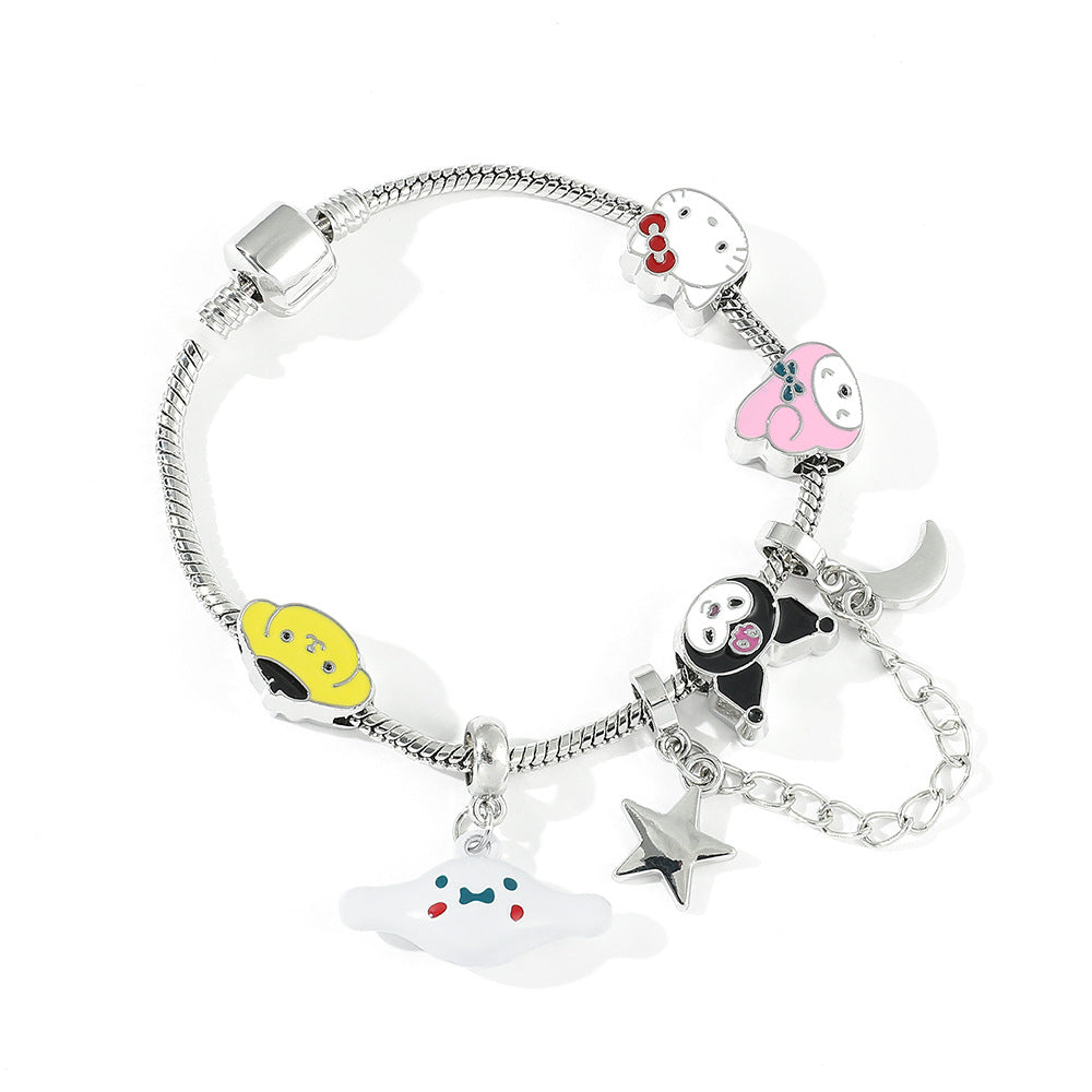 Fashion Cartoon Diy Beaded Bracelet Alloy (M) ZhuoX004