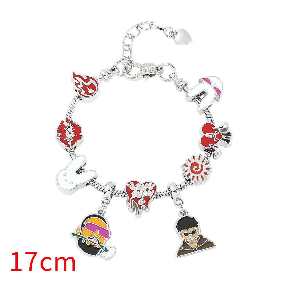 Cartoon Alloy Beaded Bracelet ZhuoX001