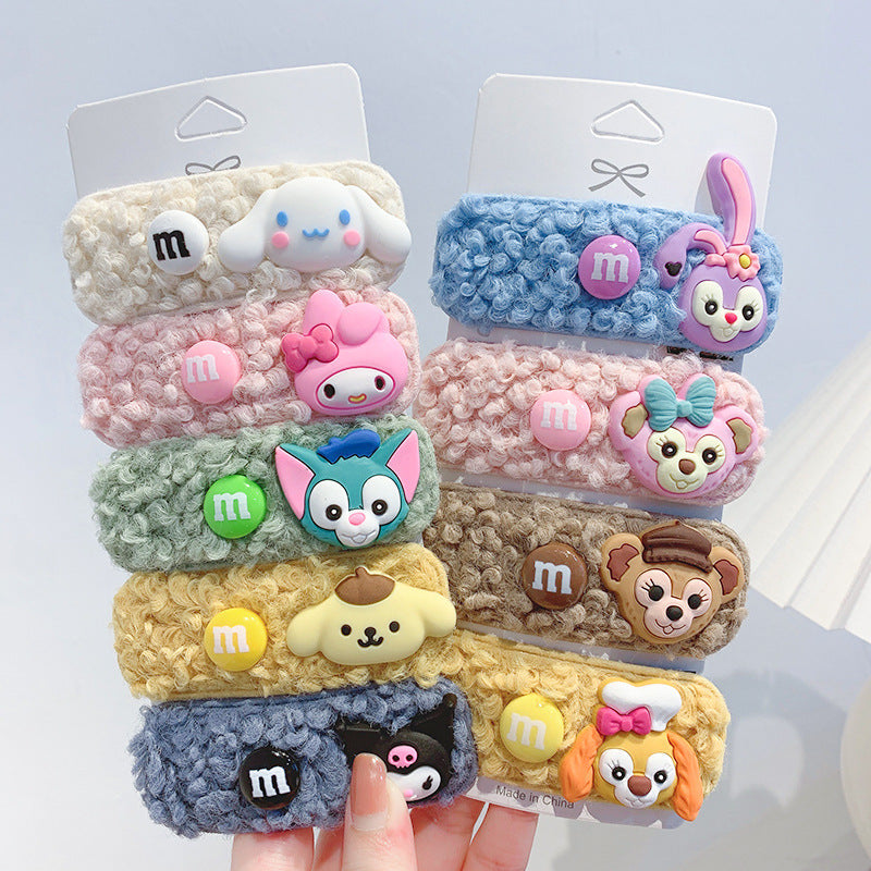 Acrylic cute cartoon lamb hair clip MIC-DiLan009