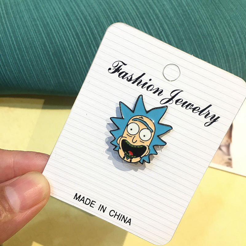 Alloy Rick and Morty brooches (Minimo de Compra 2) MIC-ChenR009