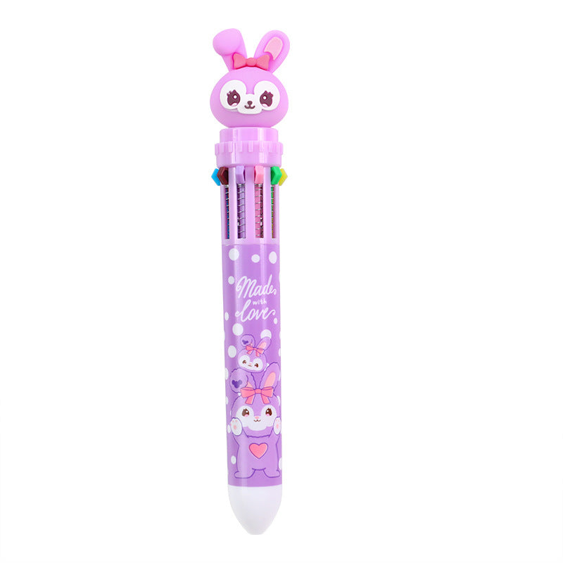 Plastic Cartoon Rabbit Press Gel Pen dichen003