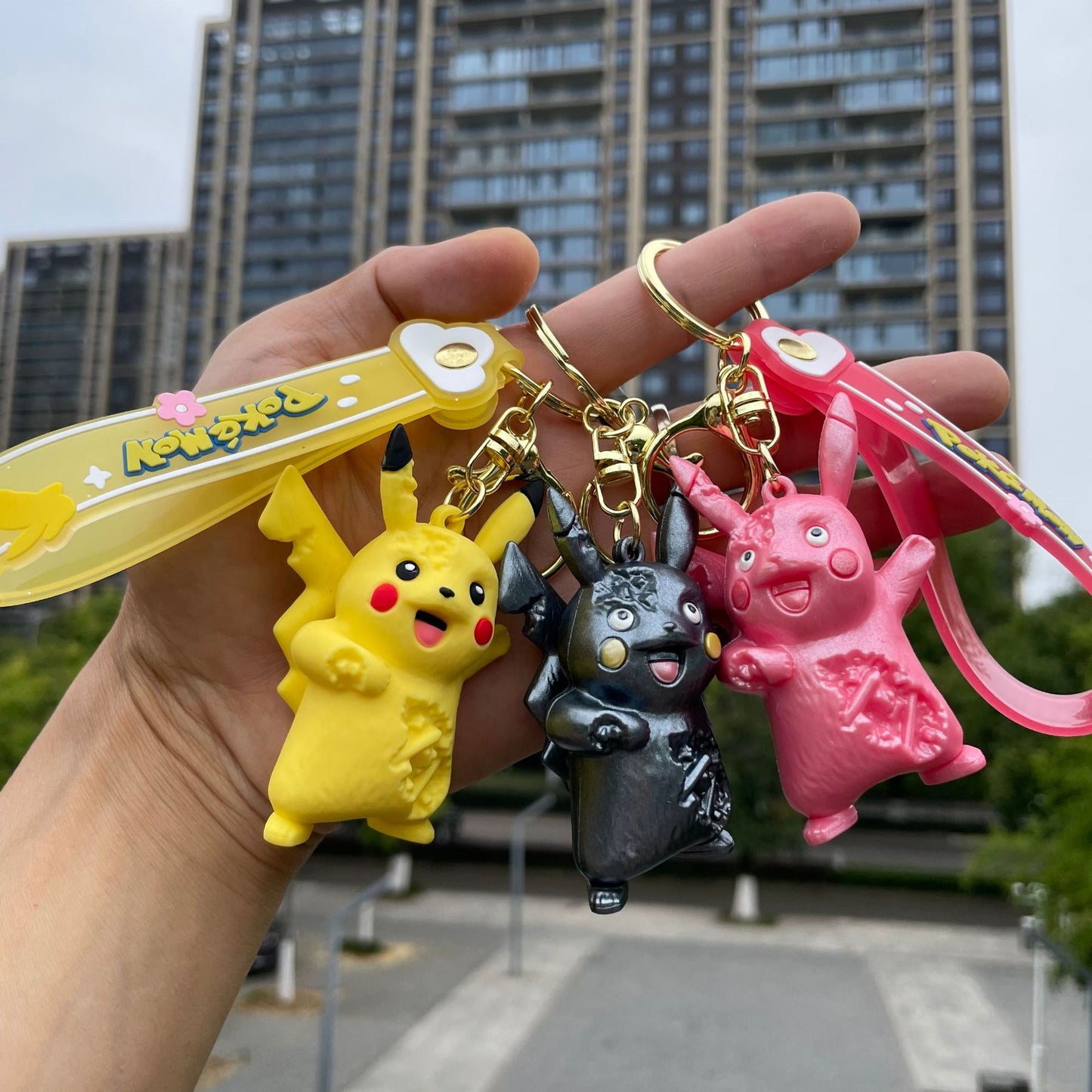 PVC New Pokemon Pikachu Keychain MIC-YaoP020