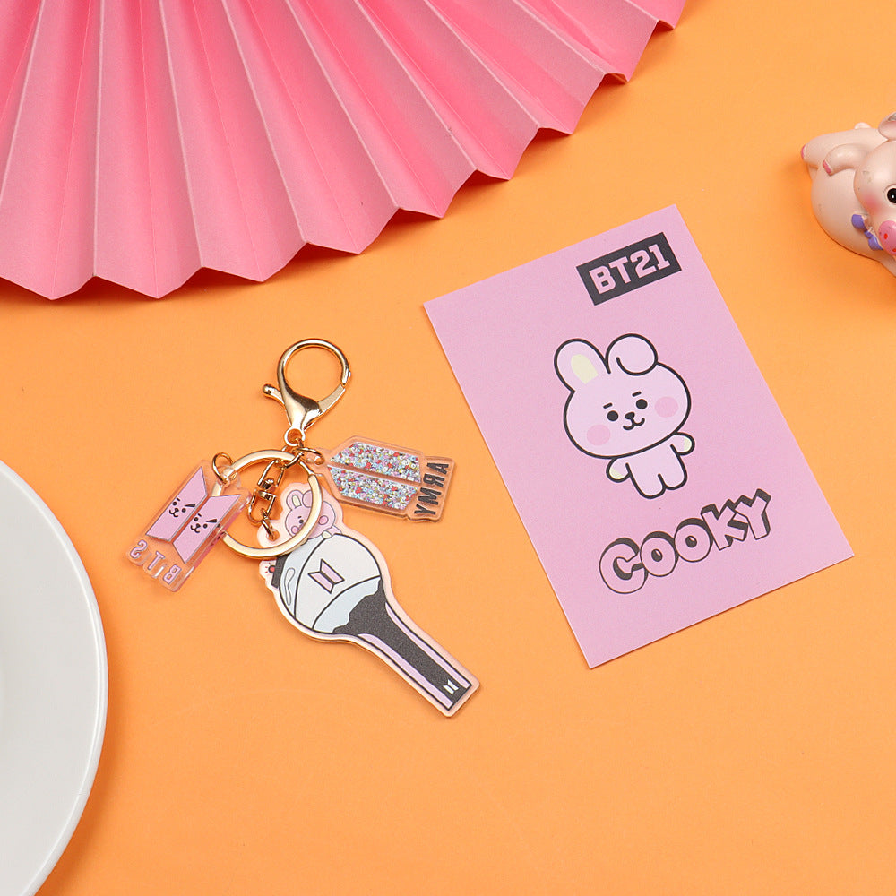 Acrylic cartoon Keychain MIC-XingY006