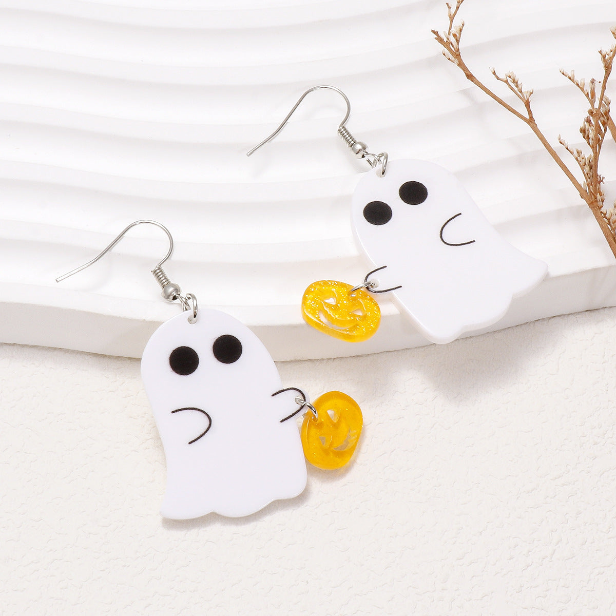 Alloy funny cartoon ghost earrings (Minimo de Compra 2) MIC-LuoT004