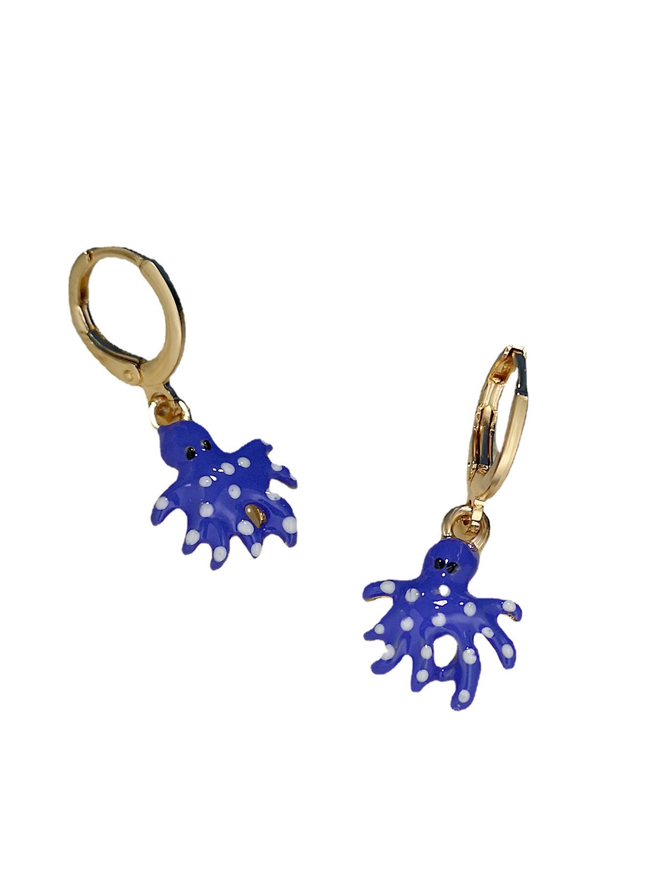 Alloy blue octopus earrings (Minimo de compra 3) MYA-MeiY002