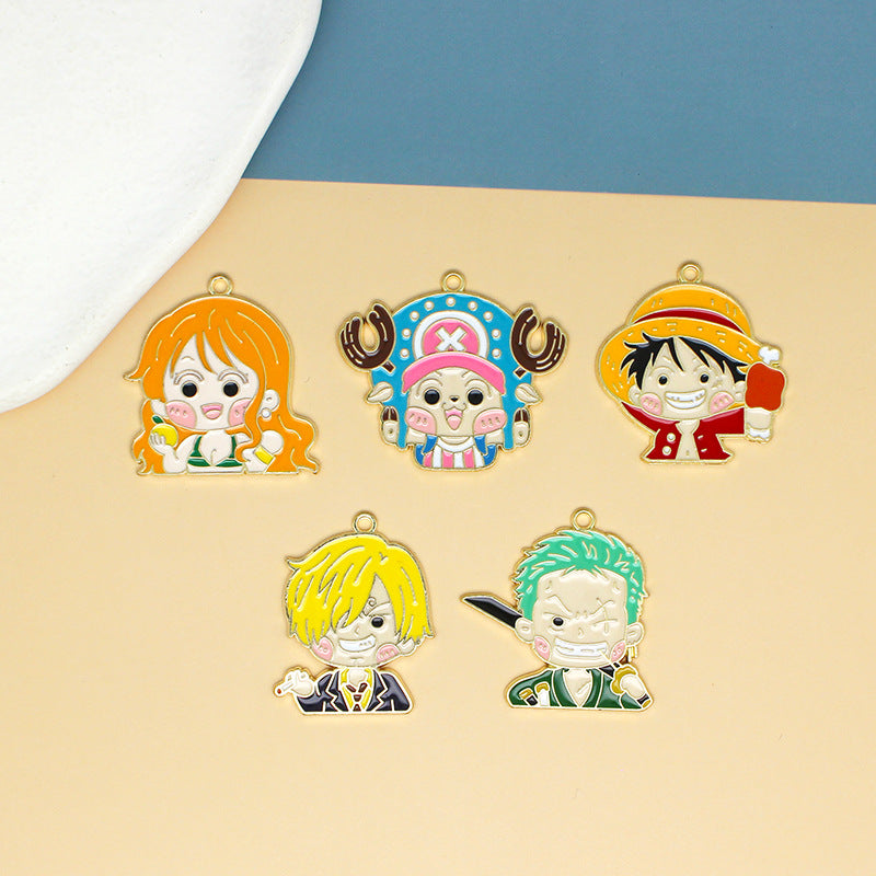 Alloy cartoon anime One Piece pendant (Minimo de Compra 10) MIC-JingX006