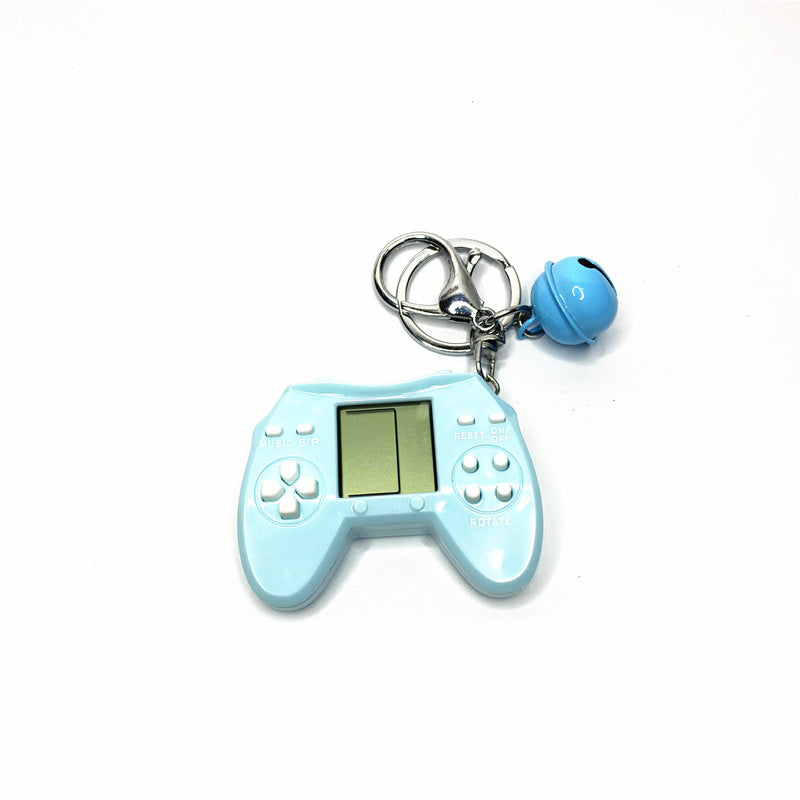 Retro Mini Tetris Handle Game Console Kids Gift Keychain DMF004