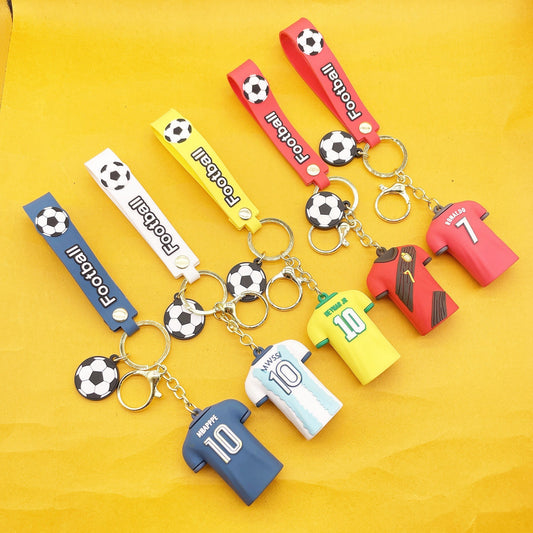 Keychains PVC Hardware Cute Cartoon Football Minimo de compra 2 LiangQ005