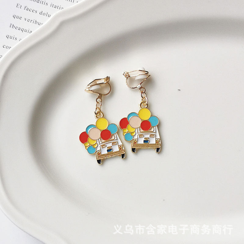 Alloy Escaping Princess Earrings (Minimo de Compra 2) MIC-HanJ004