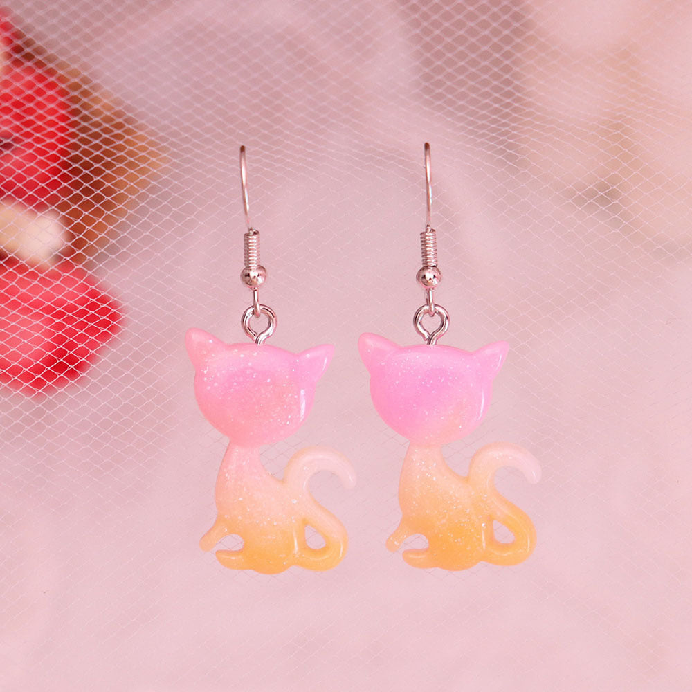 Resin cute cartoon animal earrings MIC-NiQ029