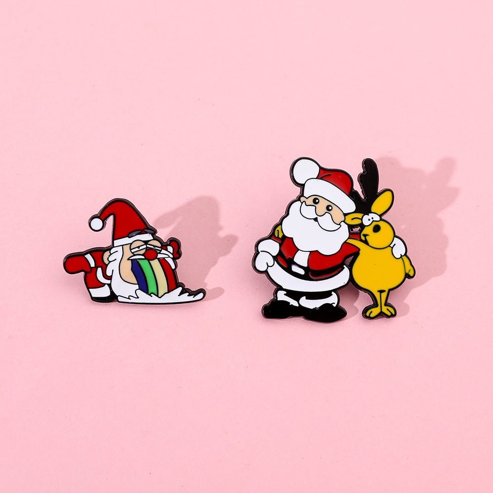 Alloy new Santa Claus brooch (Minimo de Compra 2) MIC-HaoY004