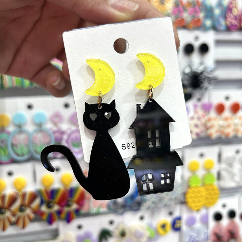 Acrylic New Halloween Collection Earrings PinH003