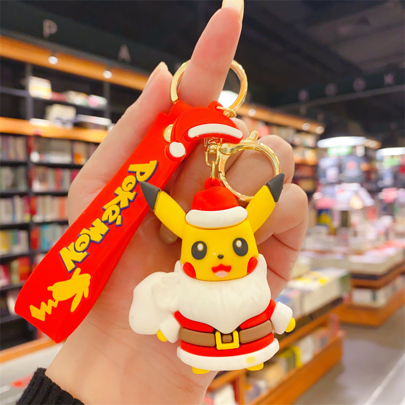 PVC cute cartoon Christmas keychain （Minimo de compra 2） MYA-YouM010