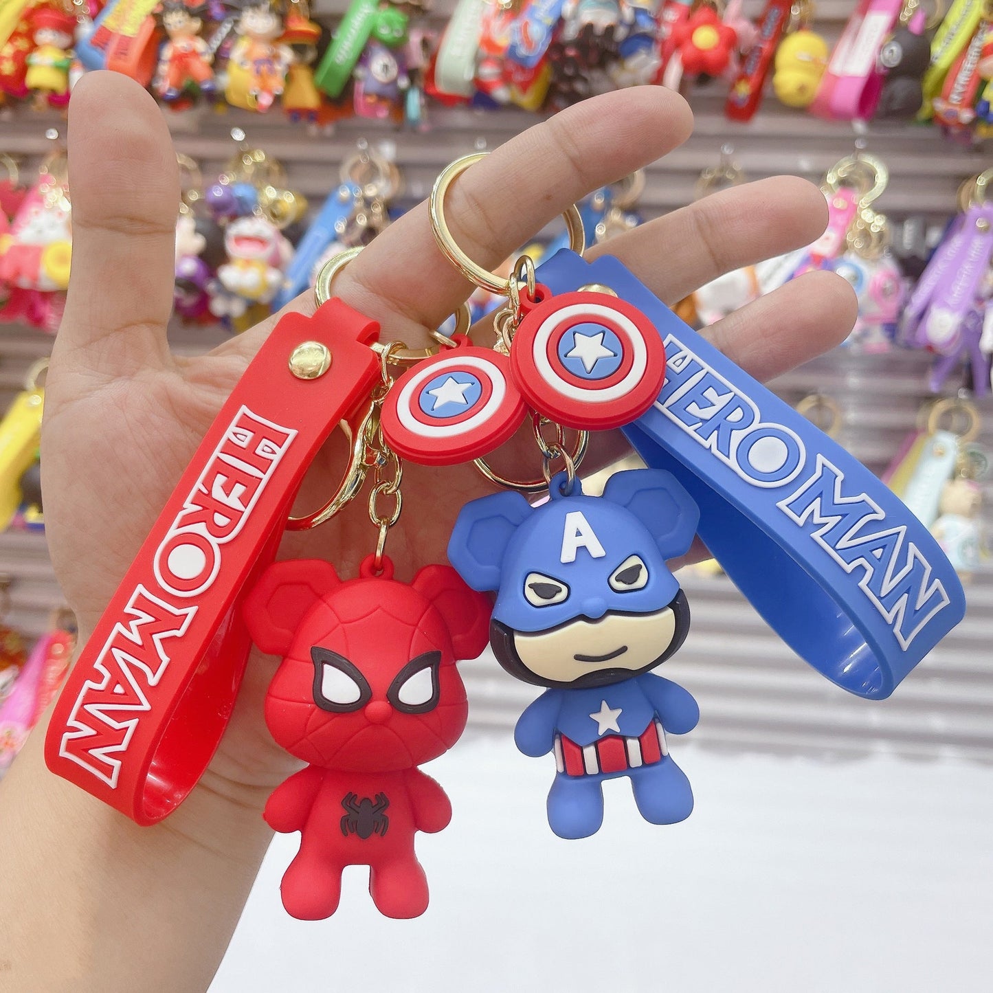 PVC new violence bear cartoon keychain (Minimo de compra 2）MIC-JuS011