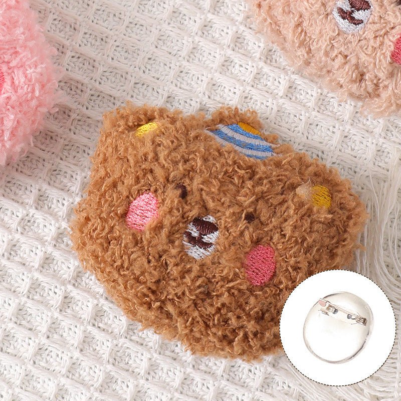 Plush cartoon cute brooch MIC-ZhanY006