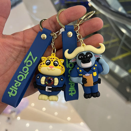 PVC Crazy Animal City Keychain MIC-MiaoY067