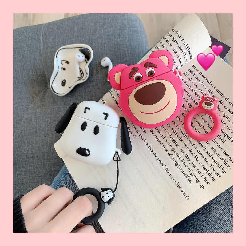 Silicone cartoon stereo earphone case (Minimo de compra 2) MIC-JLF017