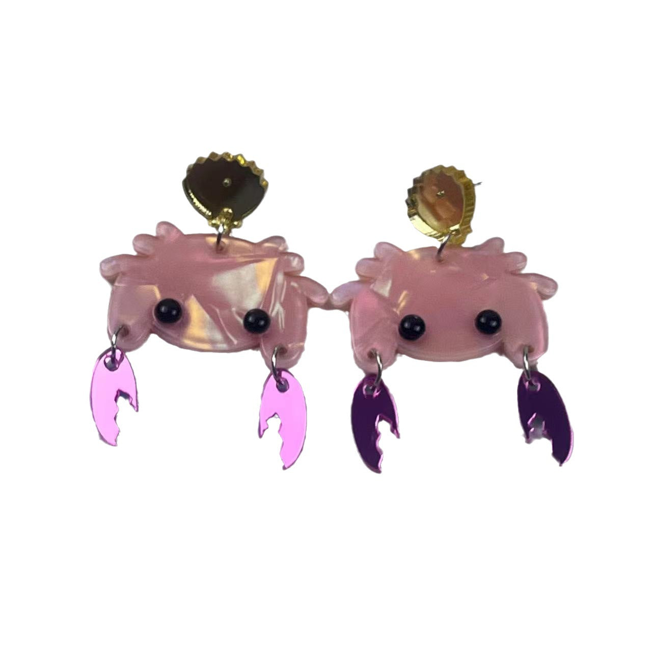 Acrylic cartoon cute little crab earrings (Minimo de Compra 2) MIC-JiuT019