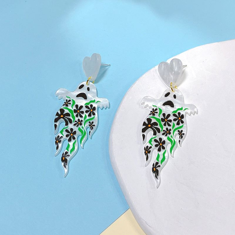 Acrylic New Halloween Collection Earrings PinH011