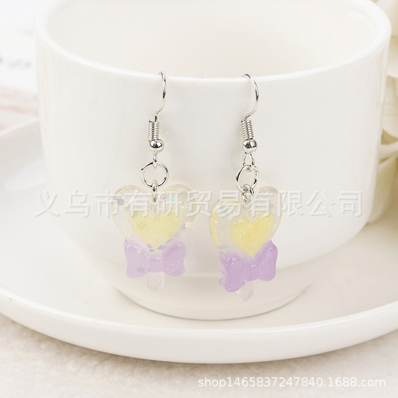 Resin Multicolor lollipop Earrings (Minimo de Compra 2) MIC-YouY005