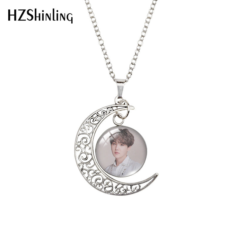 Alloy Time Gem Necklace MIC-XiangL037