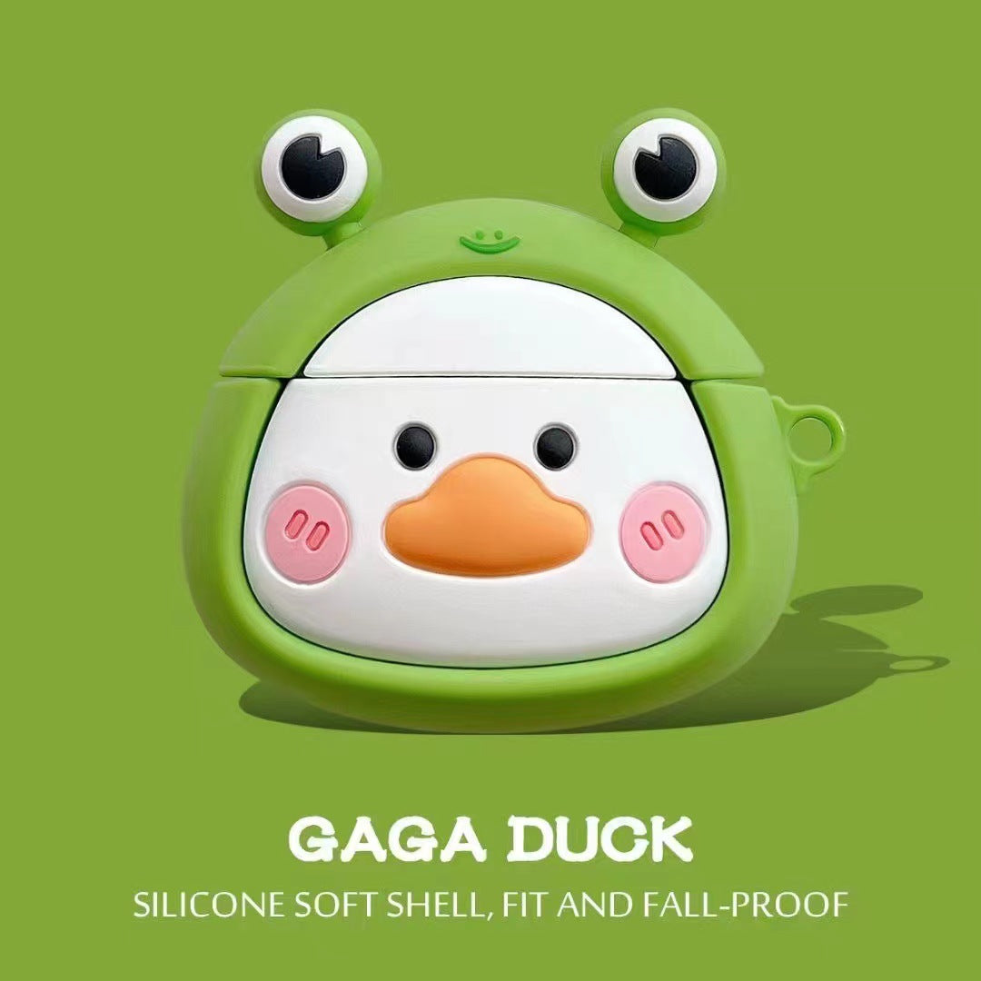 Silicone cartoon Gaga duck earphone case (Minimo de compra 2) MIC-DST005