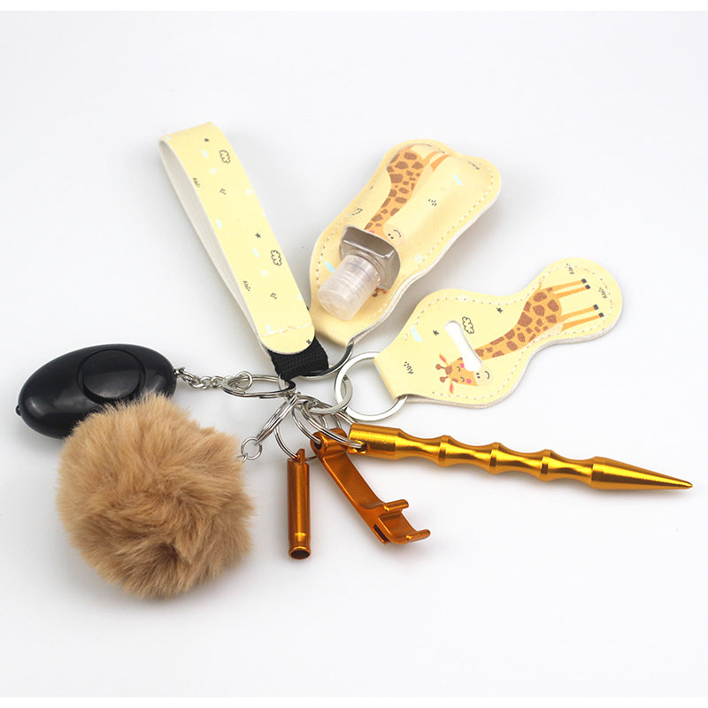 Keychain Artificial Leather Cartoon Hairball Keychain MOQ≥2 ChaoH083