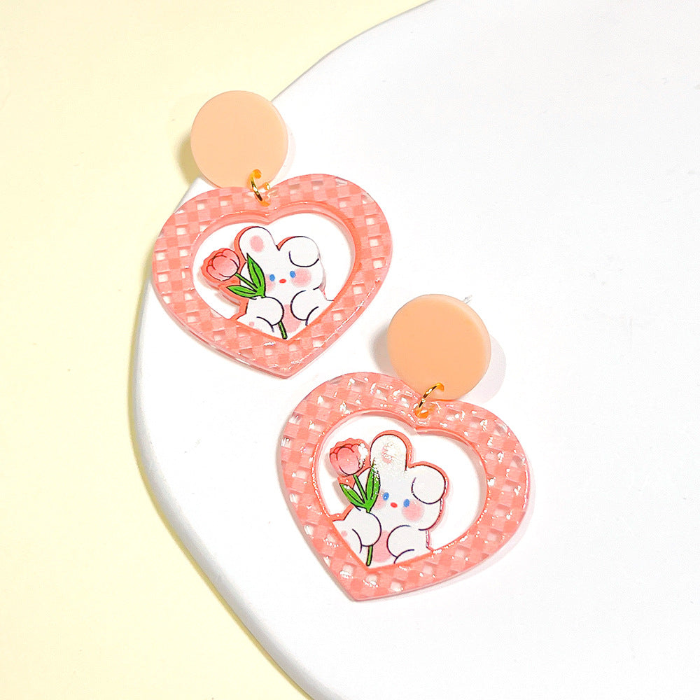 2023 Cute Cartoon earrings Minimo de Compra 2) MIC-PingH010