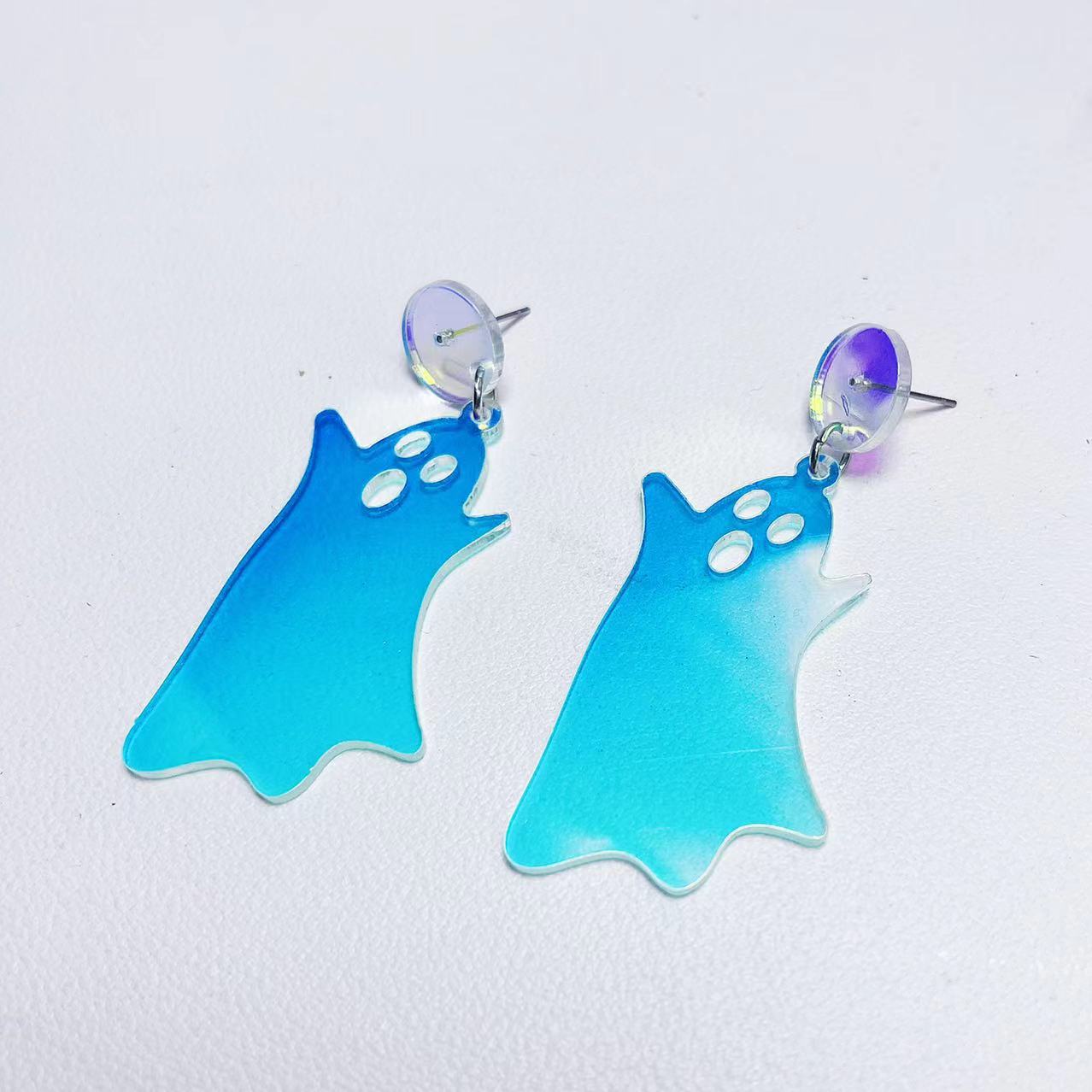 Acrylic Halloween Ghost Earrings (Minimo de compra 2) MIC-AnD011