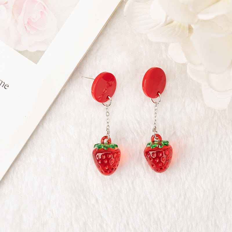 Alloy Cherry Strawberry Apple Earrings (Minimo de Compra 3) MYA-YouY036