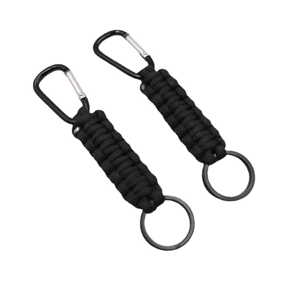 hand woven mountaineering nylon parachute cord keychain Zuge051