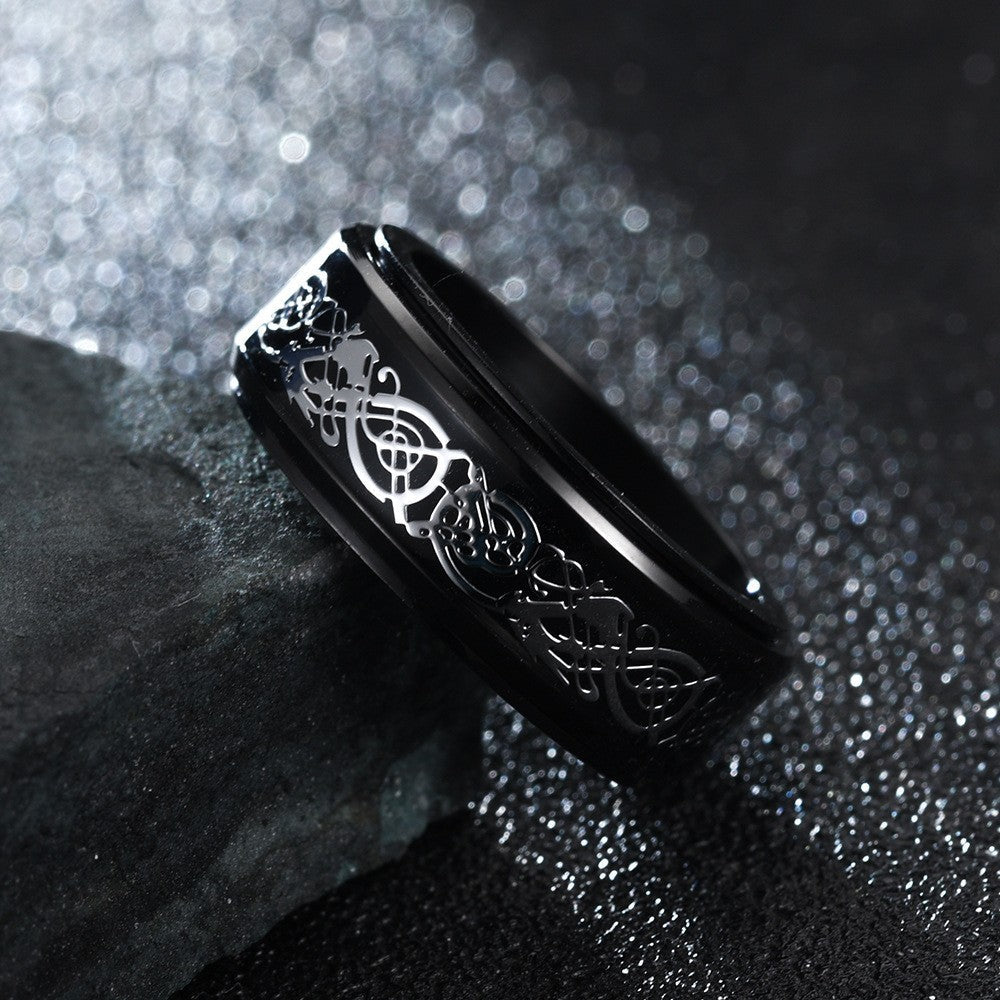 Stainless Steel Dragon Ring MIC-TS022