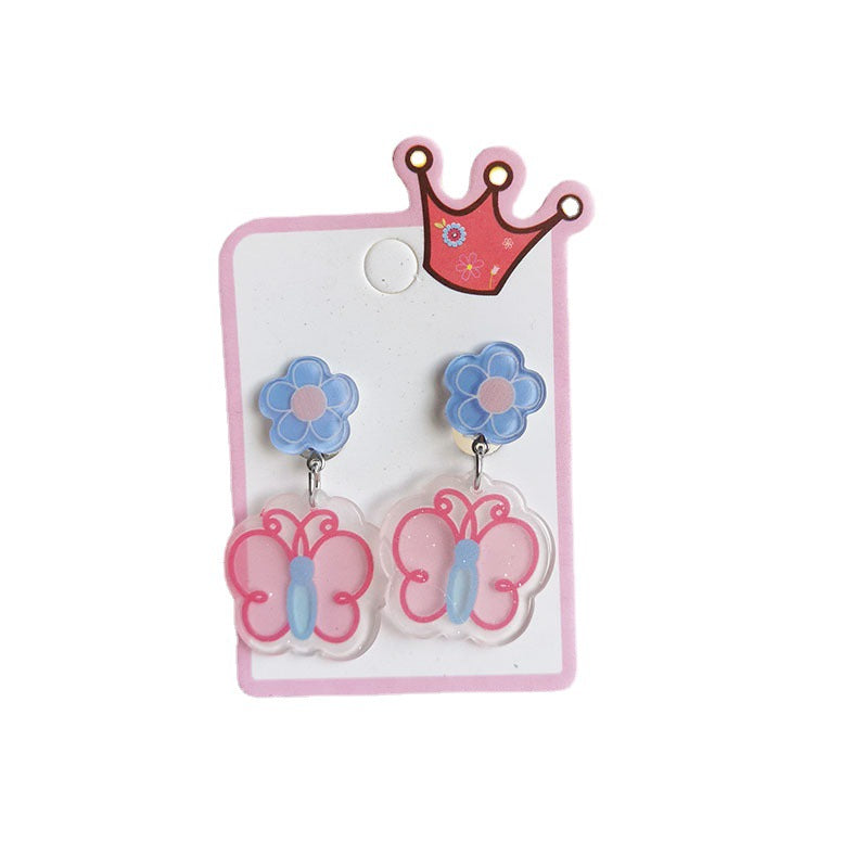 Acrylic Fruit Flower Earrings (Minimo de Compra 2) MIC-HanJ002