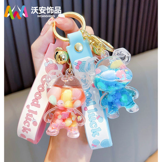 Oiled Acrylic Bear Keychains GSWA003