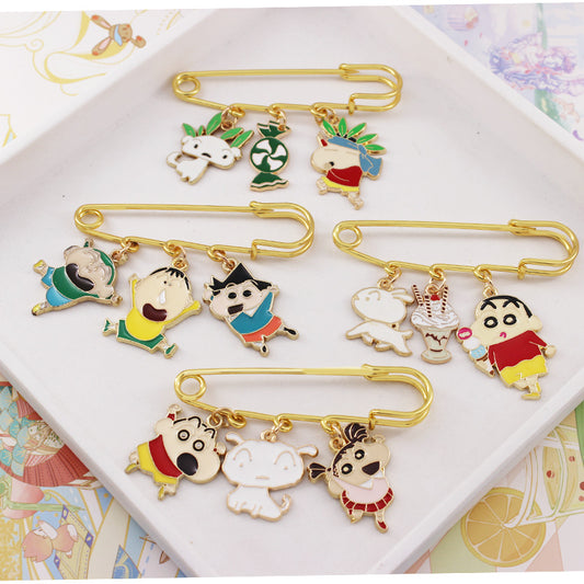 Alloy cartoon crayon small new brooch (Minimo de compra 2) MIC-QiC032