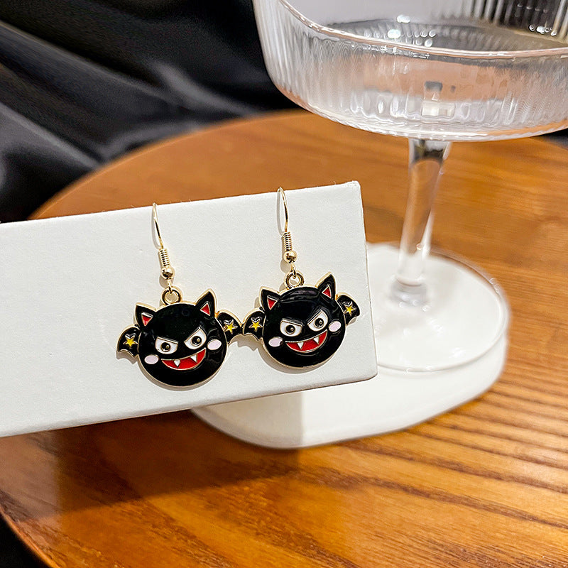 Acrylic Halloween vampire lip earrings MIC-MDD043