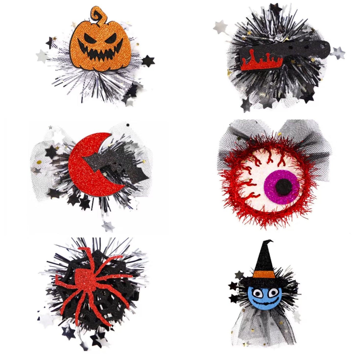 Plastic Halloween Ghost Hairpin (Minimo de Compra 2) MIC-TanC004