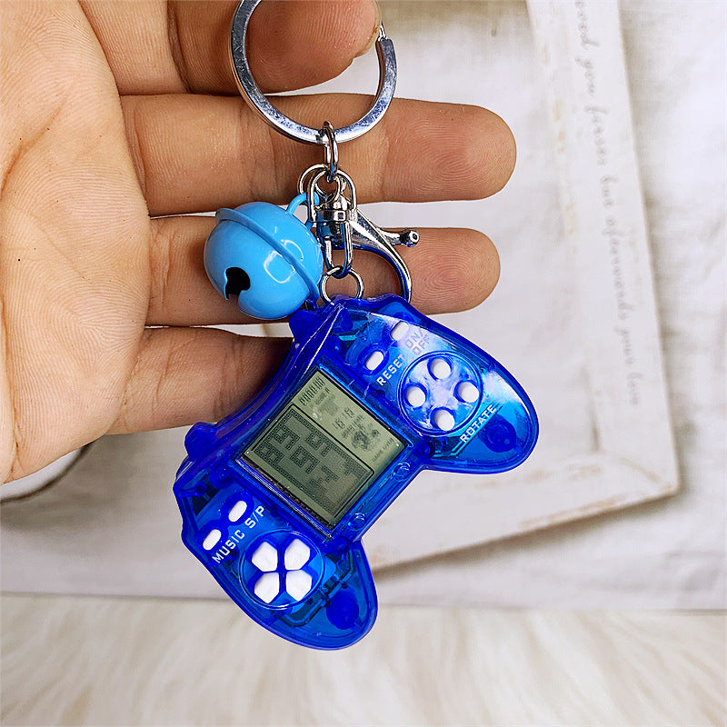 Retro Mini Tetris Handle Game Console Kids Gift Keychain DMF004