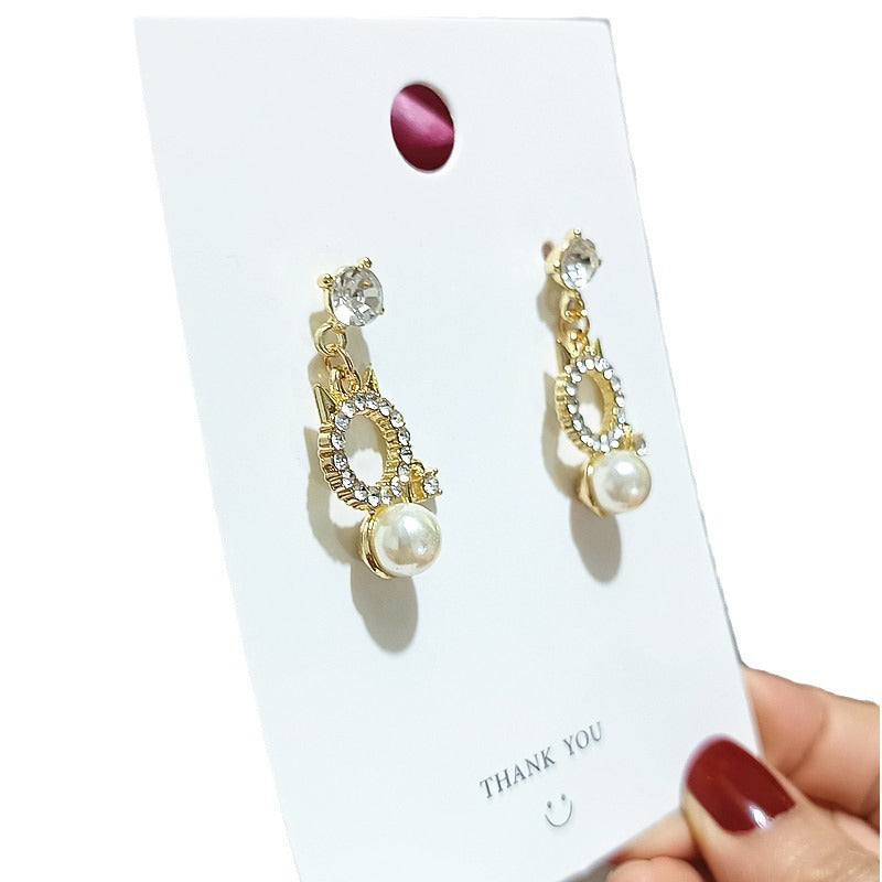 Alloy Little Bear Cute Earrings MYA-XingJ084