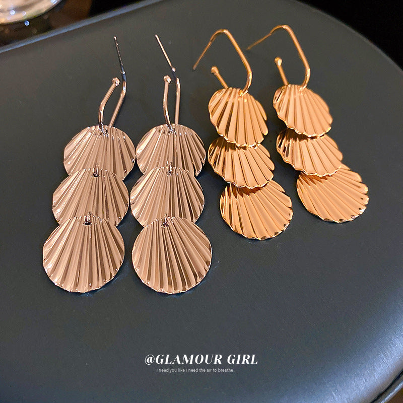 Alloy geometric metal earrings (Minimo de Compra 2) MIC-BY003