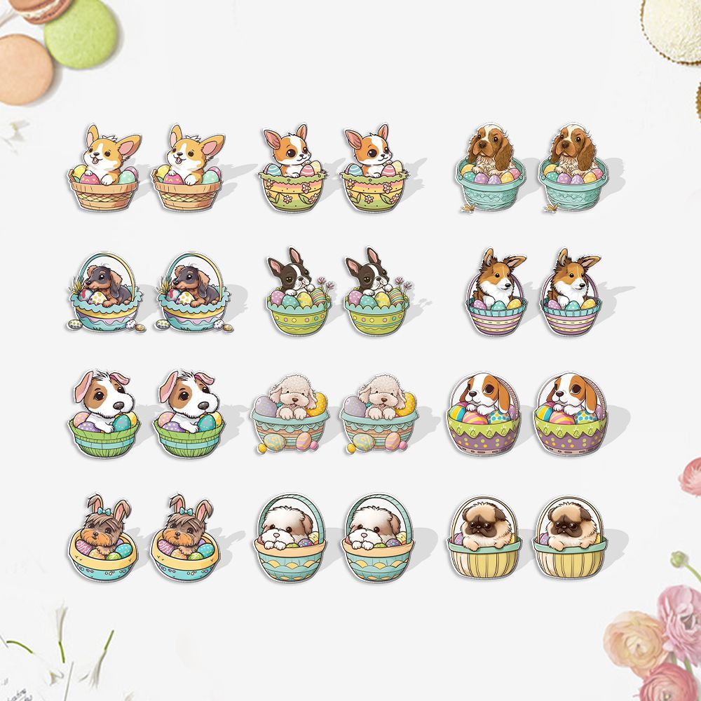 Alloy Easter Small Animal Earrings (Minimo de compra 5) MIC-XiangL066