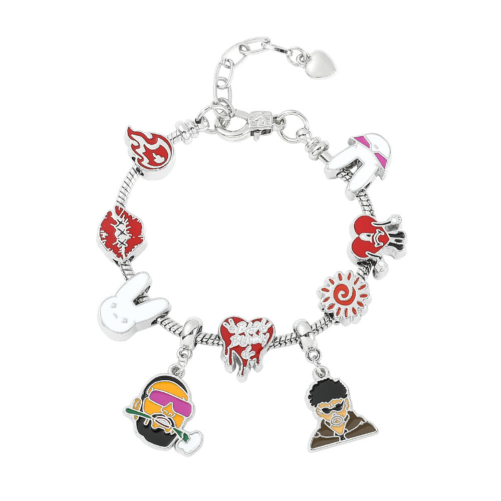 Cartoon Alloy Rabbit Bracelet Minimo de compra 5 MYA-ShaoH006