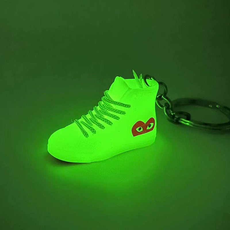 Keychains PVC Stereo Shoe Model Luminous Sneakers MIC-QLP037