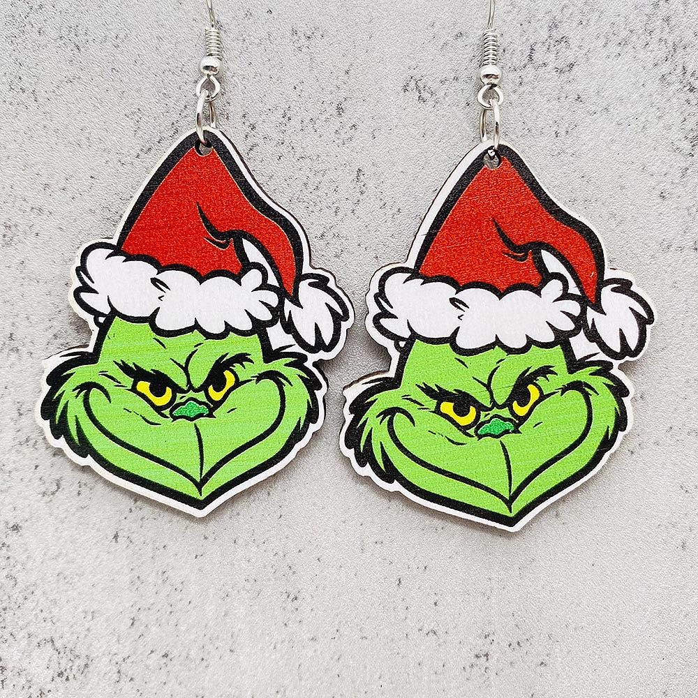 Acrylic Christmas Cartoon Earrings (Minimo de Compra 2) MIC-ChenY020