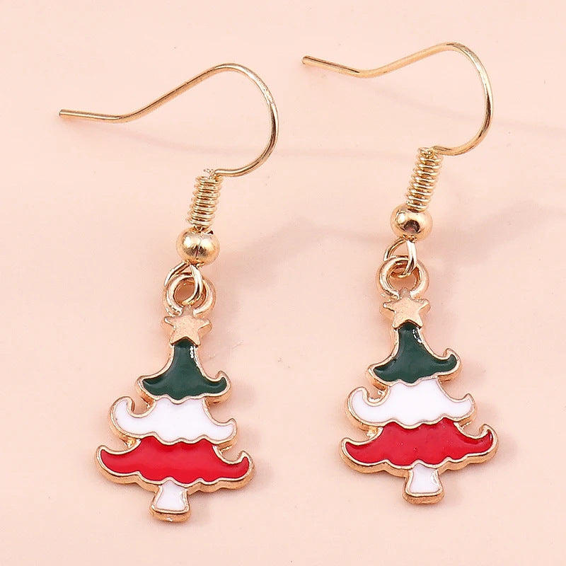 Acrylic Christmas Tree Earrings (Minimo de Compra 10)  MIC-YuQ003