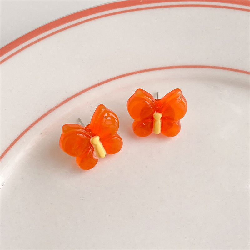 Alloy Fresh Jelly Color Simple Earrings (Minimo de compra 2) MIC-LuoN015