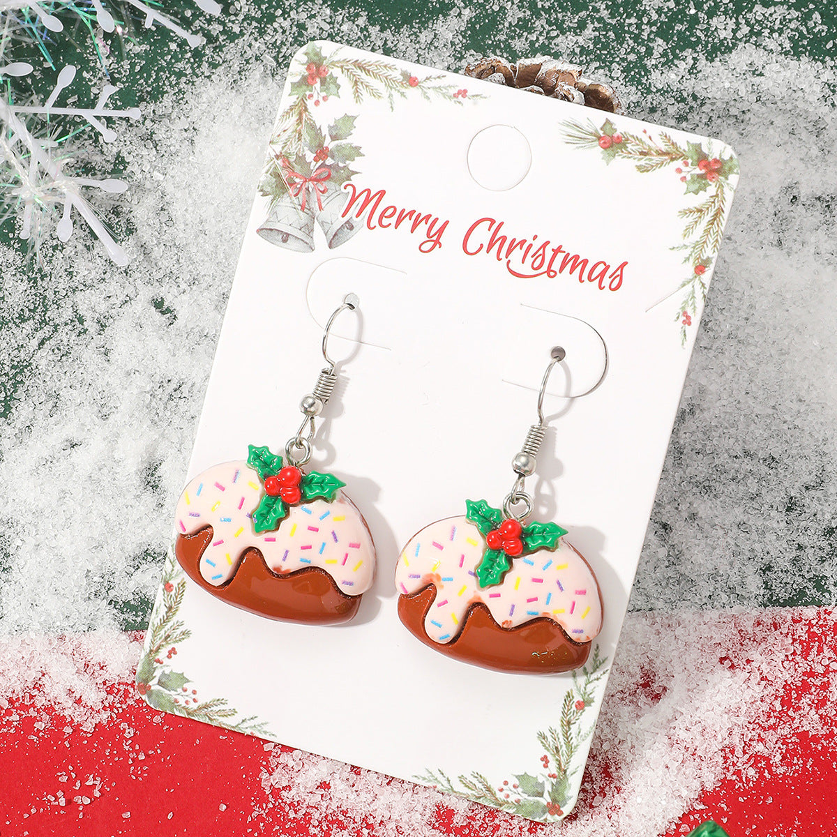 Acrylic New Christmas Series Earrings MIC-JunJ018